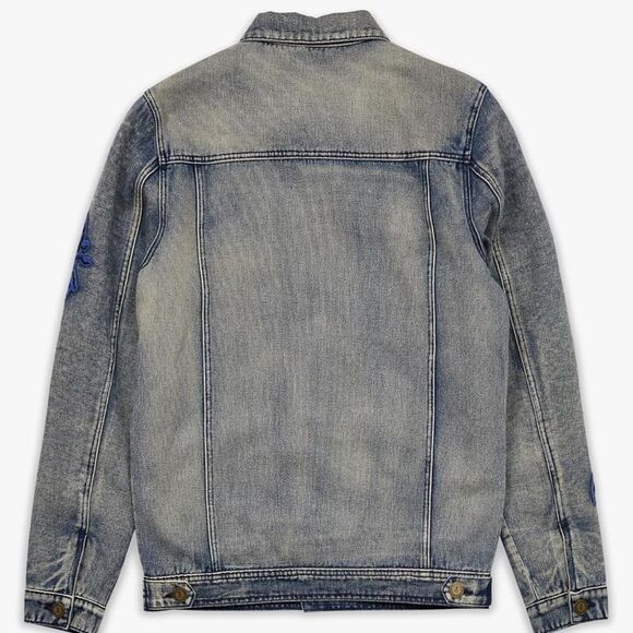 Reason Denim Multi Patch Scorpion applique jacket 3X NWT‎ in packaging - Picture 3 of 7